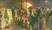 Peter Severin Kroyer sct. hansblus pa skagens strand china oil painting reproduction